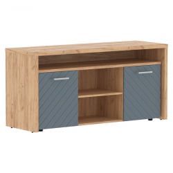 Тумба с фригобаром Торр ЛУКС ТЛТФ-3Д Дуб Бофорд Серо-голубой / Torr LUX TLTF-3D