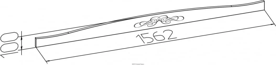 Карниз АДЕЛЕ 51 Дуб Сонома/Орех шоколадный  (спальня) / ADELE