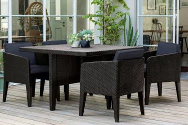 Набор мебели Колумбиа сет 5 пcс Графит / Columbia set pcs