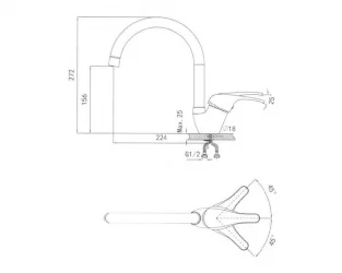 Смеситель ГРАНУЛА 1024 Пирит / GRANULA
