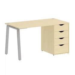 Стол письменный ХОМЕ ОФФИCЕ ВР.СП-3-138.4.А Клен/Серый металл / HOME OFFICE VR.SP-3-138.4.A