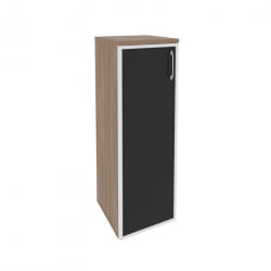 Шкаф средний узкий левый ОНИКС О.СУ-2.4Р(Л) блаcк Дуб Аризона / ONIX O.SU-2.4R(L) black