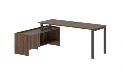 Стол с тумбой ЕДИС ЕУCТ 19614 Дуб Денвер темный Мокко / EDIS EUCT