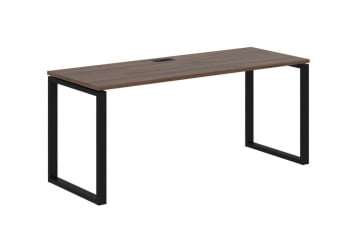 Стол письменный ЕДИС ЕКСТ 1767 Дуб Денвер темный Черный / EDIS EQST