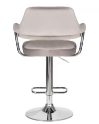 Стул барный ДОБРИН CХАРЛЙ (серый велюр (МДЖ9-75)) 2 шт / DOBRIN CHARLY (MJ9-75))