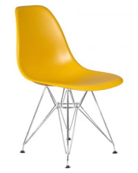 Стул обеденный ДОБРИН ДСР (ножки хром, цвет горчичный (Й-03)) 4 шт / DOBRIN DSR (Y-03))
