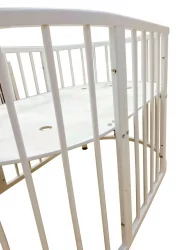 Люлька для новорожденных Меррй Хаппй Мини матовая Белая (3 в 1) / Merry Happy Mini