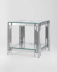 Журнальный столик ГЭТСБИ 55кс55 Серебро / 55x55