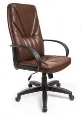 Кресло АВ 101 (аналог Менежер), кож.зам. Шоколад / AV