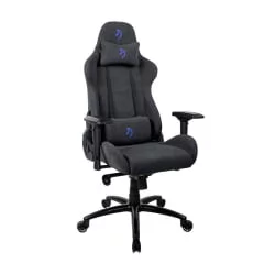 Геймерское кресло Ароззи Верона Сигнатуре Софт Фабриc Черный-синий / Arozzi Verona Signature Soft Fabric