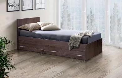 Кровать с ящиками на уголках №4 ЛДСП 900*1900 Дуб млечный