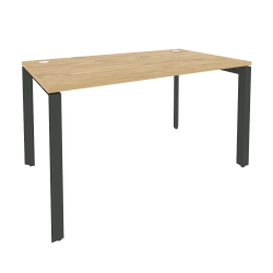 Стол рабочий на П-образном м/к ОНИКС О.МП-СП-3.8 Тиквуд Светлый/Антрацит / ONIX O.MP-SP-3.8