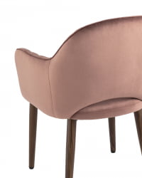 Стул Венера НЕВ диамант велюр Пыльно-розовый / NEW