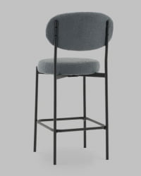 Стул полубарный Бриф ДД ПБ букле темно-серый / DD