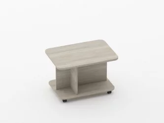 Стол журнальный Глассй 4.10 Дуб сантана светлый / Glassy