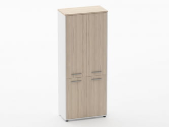 Шкаф 4 широкий закрытый, 4 двери Дека 10.19.151 Туя/Белый / Deka