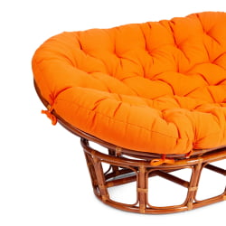 Диван МАМАСАН/МАМАСАН 23/02 В /с подушкой/ подушка 182х119 см, 169х102х80 см, Когнаc (коньяк), ткань, оранжевый, С 23 / MAMASAN/МАМАСАН W Cognac