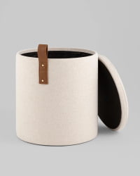 Пуф с ящиком Эркки С белый / S