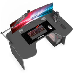 Игровой компьютерный стол СКИЛЛЛ СТГ 1385.1 антрацит/металлик / SKILLL STG