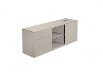 Тумба опорная 1700 левая Атлас НЗ-0231.ГС.ГС.Л Серый камень / Atlas NZ-0231.GS.GS.L