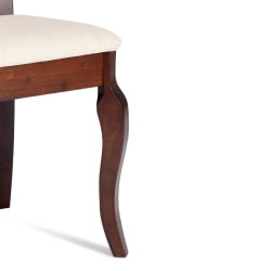 Стул Афродита/ Апхродите дерево гевея, 46х54х99см, Каппучино , ткань кремовая с рисунком (А04) / Aphrodite Cappuchino