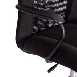 Кресло СТАФФ флок/ткань, черный, 35/В-11 / STAFF 35/W-11