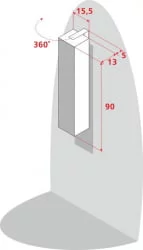 Настенный шкаф для гостиной Хоп Шелф Арт Венге