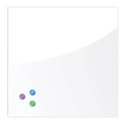 Доска магнитно-маркерная стеклянная БРАУБЕРГ 45х45 см Белая / BRAUBERG