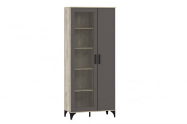 Шкаф комбинированный Марсель НМ 013.51 Софт Графит Дуб Крафт серый