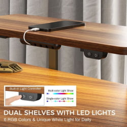 Геймерский стол ЕУРЕКА ЕРК-АЕД-Е70ВН / EUREKA ERK-AED-E70WN