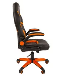 Кресло геймерское CХАИРМАН ГАМЕ 18 Черный Оранжевый / CHAIRMAN GAME