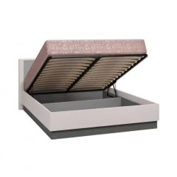 Кровать с подъёмным механизмом Вива 160х200 с подъемным механизмом Белая Белый глянец