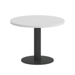 Стол журнальный круглый ХОМЕ ОФФИCЕ ВР.СП-5-60.1Г Белый/Антрацит металл / HOME OFFICE VR.SP-5-60.1G