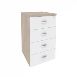 Тумба приставная ОНИКС О.ТП-4 Дуб Аттик/Белый / ONIX O.TP-4