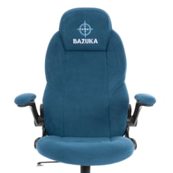 Кресло геймерское БАЗУКА металБЛ велюр, синий, 32 / BAZUKA metalBL