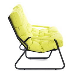 Диван прямой Ерго / Эрго рогожка с водоотталкивающей пропиткой, Лайм / Ergo