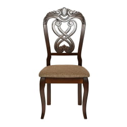 Стул Андромеда/ Андромедэ дерево гевея, 47х55,5х107 см, Каппучино, ткань коричневая С 168-7 / Andromeda Cappuchino, S