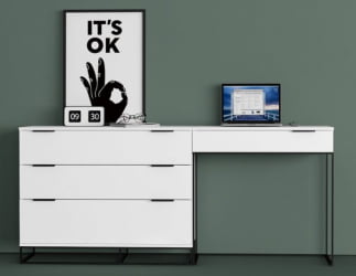 Туалетный стол Ситй 80 см. белый / City