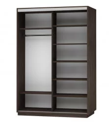 Шкаф-купе двухдверный Экспресс Дуо Комби 1600х2200х Венге / 1600х2200h