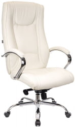 Кресло руководителя Кинг М экокожа Кремовый / King M