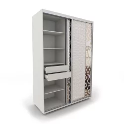 Блок ящиков для шкафа 1000кс600 и 1500кс600 Ящ-47 ВД Выбеленное дерево / 1000x600 1500x600