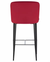 Стул барный ДОБРИН CХРИСТИАН 75 Бордовый велюр В108-85 / DOBRIN CHRISTIAN V108-85