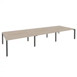 Рабочая станция на П-образном м/к ОНИКС О.МП-Д.РС-6.4.8 Дуб Аттик/Антрацит / ONIX O.MP-D.RS-6.4.8