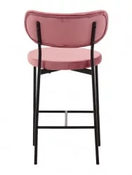 Стул полубарный Барбара (Б) велюр Пыльно-розовый