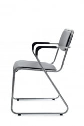 Кресло Никс Плус РCХ ОМКЛ-03 Черный/Металл окрашенный Хром / Nix Plus RCH OMKL-03