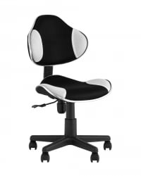 Стул офисный КЗЙ Черно-белый / QZY