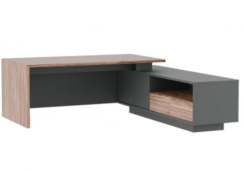 Стол письменный на опорной креденции ДЭЛИ ДЛИ37210132 Орех Антрацит / DALI DLI37210132