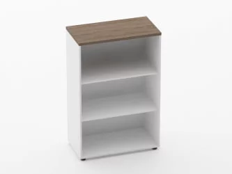 Шкаф 2 широкий открытый Дека 10.12.101 Дуб Верцаска/Белый / Deka