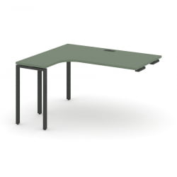 Стол-приставка к опорной тумбе/шкафу (левый) CОНCЕПТ CН.ОСАПР-006(Л) Кобо Черный / CONCEPT CN.OSAPR-006(L)