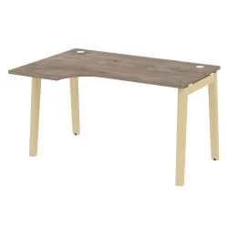 Стол эргономичный левый ОНИКС ВООД ОВ.СА-2(Л) Тиквуд Темный/Светлый / ONIX WOOD OW.SA-2(L)